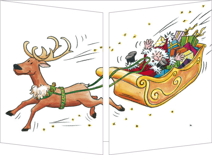 kerst CT113 Cache-Cache uitklapbare kaart - arrenslee