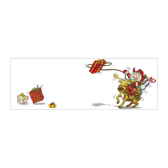 kerst CT135 Cache-Cache uitklapbare kaart - kerstman rodeo