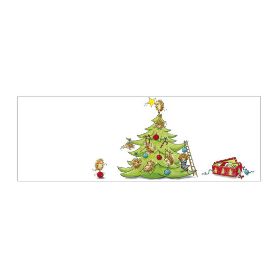 kerst CT154 Cache-Cache uitklapbare kerstkaart - egels