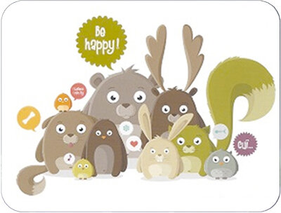 CA033 Aur&eacute;lie Houeix soft-touch kaart - be happy