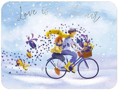 CA161 Audrey Bussi kaart &quot;Love is in the Air&quot;