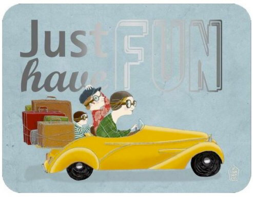 CA162 Les Mamouchkas kaart &quot;Just have Fun&quot;