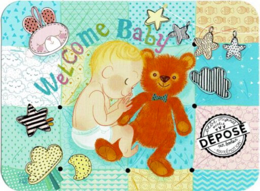 CA277 Audrey Bussi kaart &quot;Welcome Baby&quot;