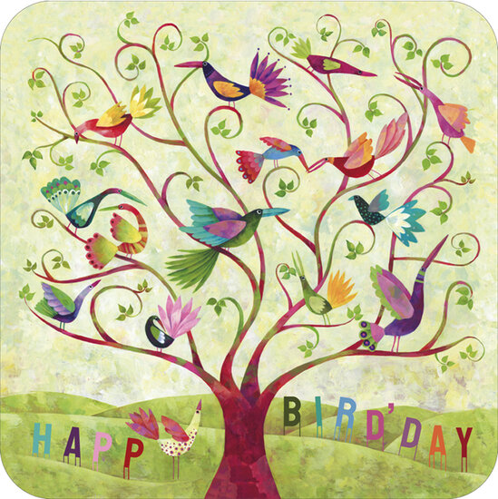 BAR230 Aur&eacute;lie Blanz kaart - happy bird&#039; day