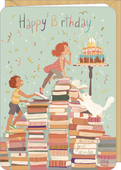 DO126 - wenskaart Audrey Bussi en Elisa Rochetain - happy birthday