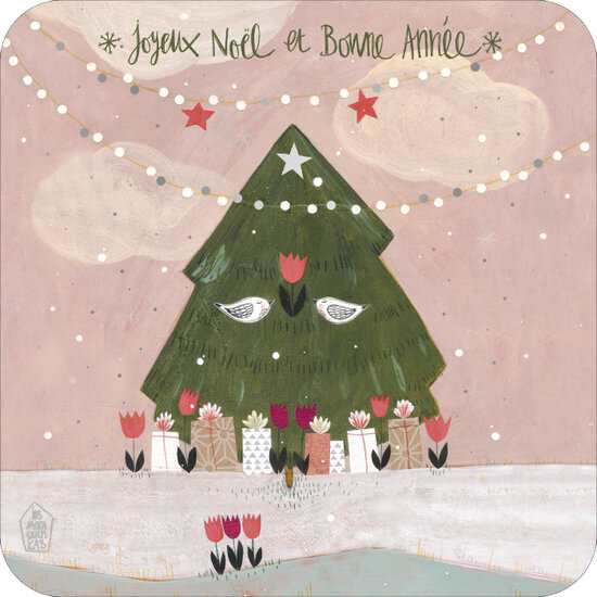 kBA623 Les Mamouchkas kerstkaart -  Joyeux No&euml;l et Bonne Ann&eacute;e