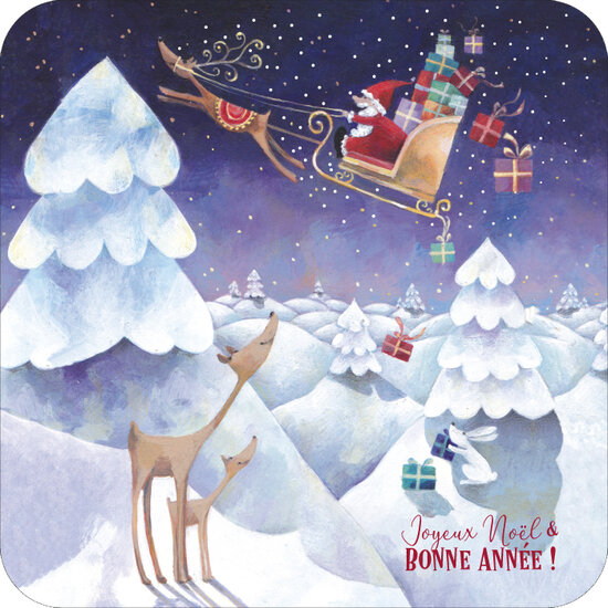 kBA640  Aur&eacute;lie Blanz - kerstman - joyeux no&euml;l bonne ann&eacute;e