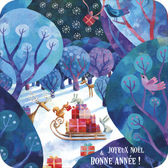 kBA641 Aur&eacute;lie Blanz - cadeautjes - joyeux no&euml;l bonne ann&eacute;e
