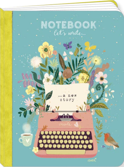 KI235 Schrift van Audrey Bussi -  notebook let&#039;s write (17 x 22 cm)