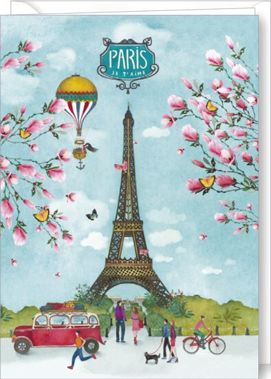 D023 - wenskaart Mila - Paris je t&#039;aime