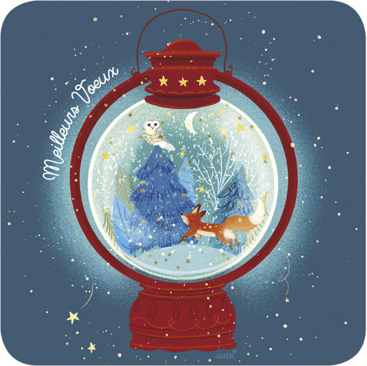 kBA653 Audrey Bussi kerstkaart - Meilleurs Voeux  (beste wensen)