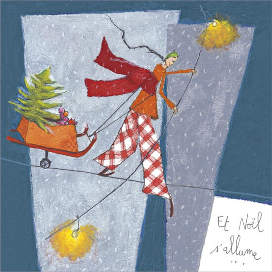 xBS203 Anne-Sophie Rutsaert kerstkaart - et no&euml;l s&#039;allume