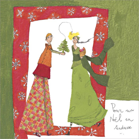 xBS206 Anne-Sophie Rutsaert kerstkaart - pur un no&euml;l en tendresse