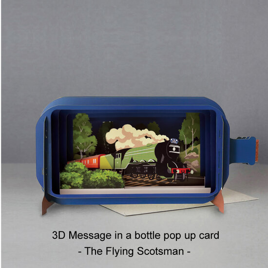MIB138 Message in a Bottle kaart - Flying Scotsman