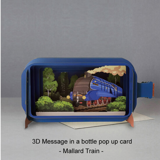 MIB140 Message in a Bottle kaart - Mallard Train