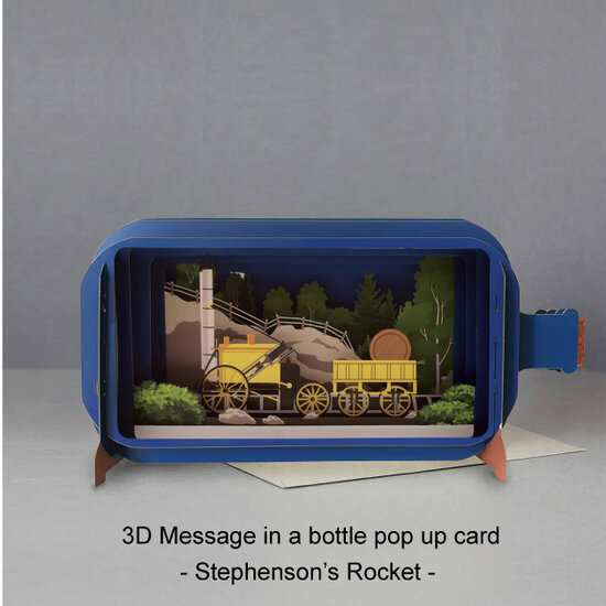 MIB141 Message in a Bottle kaart - Stephenson&#039;s Rocket