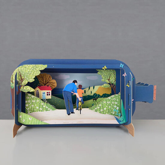 MIB253 Message in a Bottle kaart -  leren fietsen