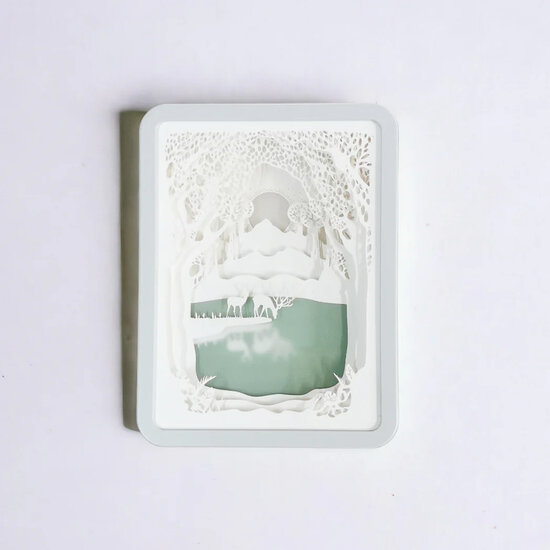 LLL002 lightbox - herten aan meer