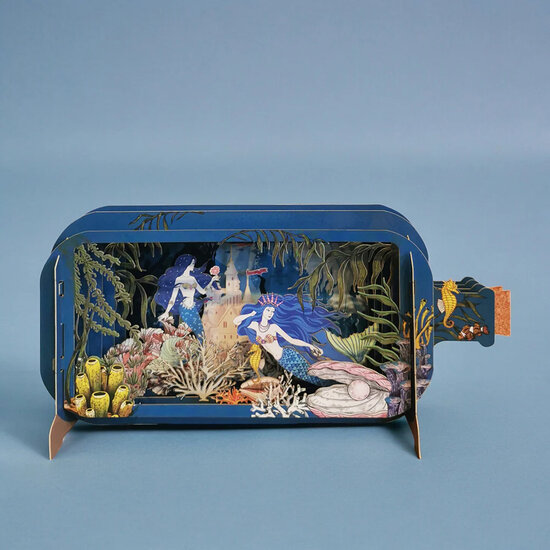 MIB267 Message in a Bottle kaart - zeemeermin