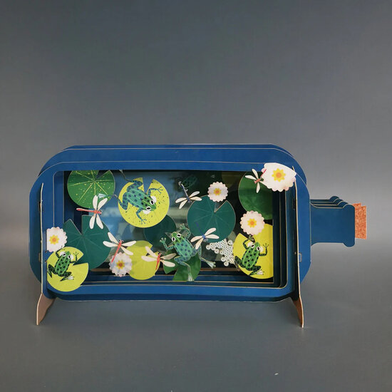 MIB265 Message in a Bottle kaart - kikkers