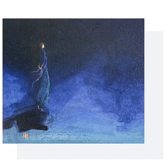 QB18754 wenskaart gaelle boissonnard - nacht
