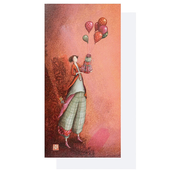 QB18767 wenskaart gaelle boissonnard - ballonnen