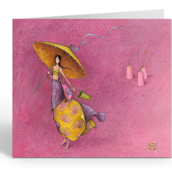 QB22661 wenskaart gaelle boissonnard - zomer
