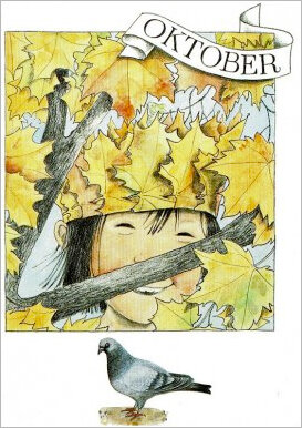 16211 ansichtkaart maanden Lena Anderson - oktober