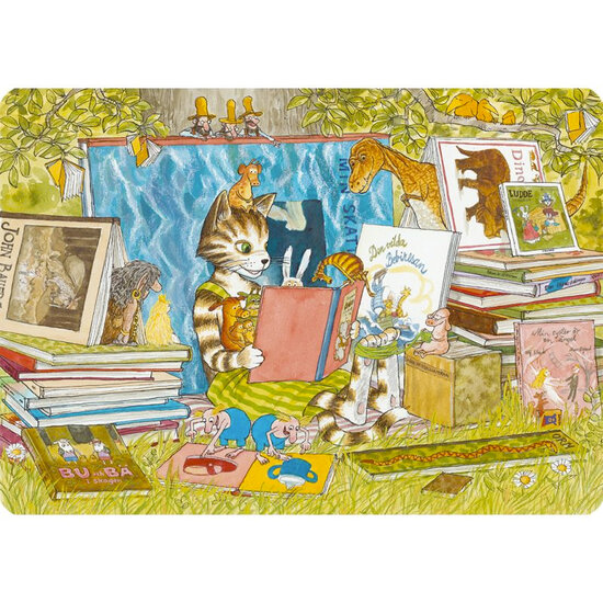 bureauonderlegger 3322 Pettson en Findus - lezen - 42 x 30 cm