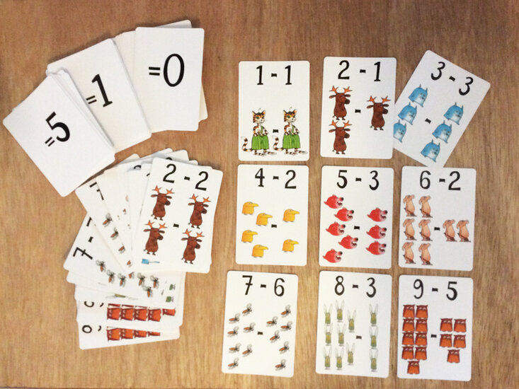 rekenspel  9 - 1 = 8 Pettson en Findus - 31715