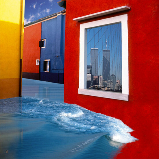 IGP4466 Ma&iuml;lo kaart - Irisures de vagues &agrave; Burano
