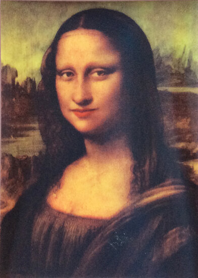 KL171 Wisselbeeldkaart - Mona Lisa (knipoogt)
