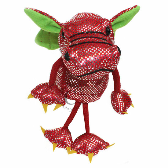 PC002032 Dragon draak (rood) - vingerpop