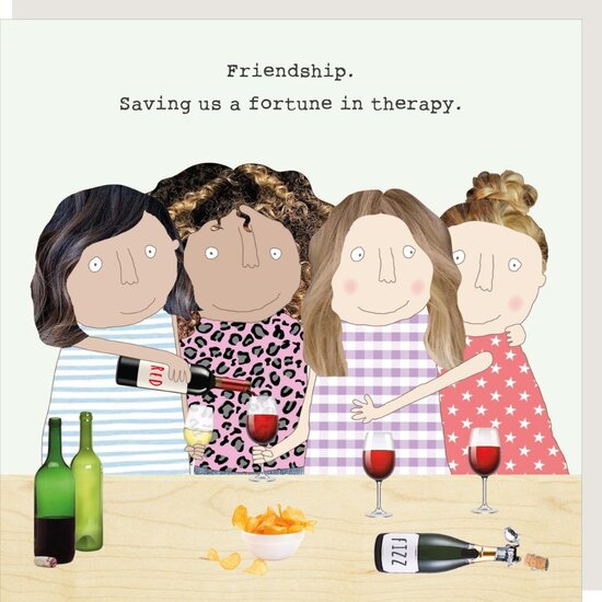 GF488 &ndash; rosiemadeathing wenskaart Gin &amp; Frolics - therapy