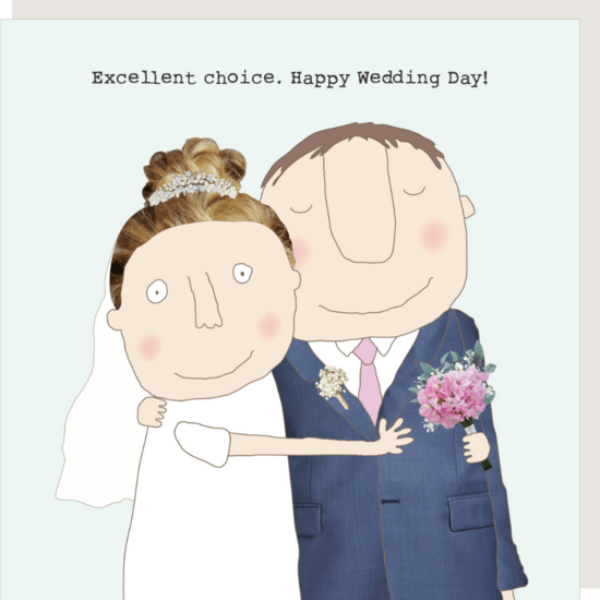 GF462 &ndash; rosiemadeathing wenskaart Gin &amp; Frolics - wedding choice