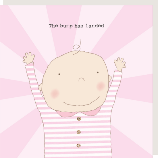 GF460 &ndash; rosiemadeathing wenskaart Gin &amp; Frolics - girl bump landed