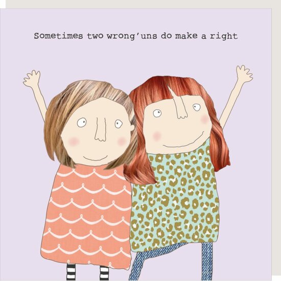 GF455 &ndash; rosiemadeathing wenskaart Gin &amp; Frolics - wrong&#039;uns