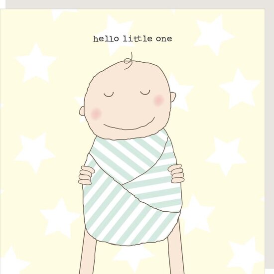 GF420 &ndash; rosiemadeathing wenskaart Gin &amp; Frolics - hello baby