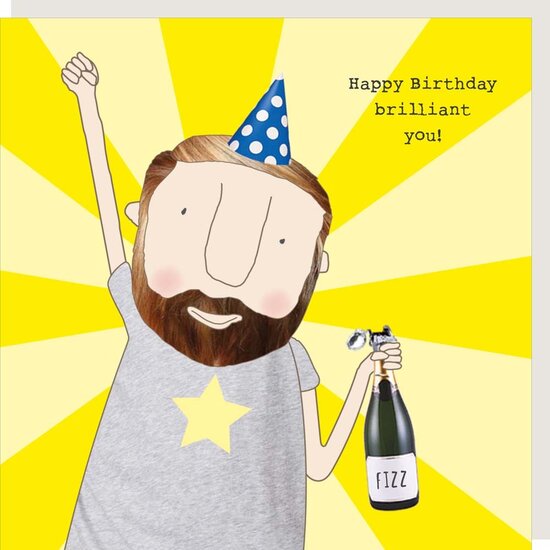 GF411 &ndash; rosiemadeathing wenskaart Gin &amp; Frolics - brilliant boy