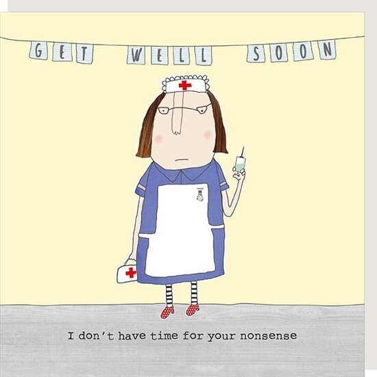 GF027 &ndash; rosiemadeathing wenskaart Gin &amp; Frolics - get well nonsense