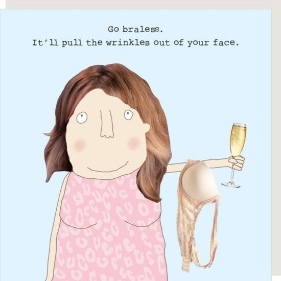GF489 &ndash; rosiemadeathing wenskaart Gin &amp; Frolics - braless
