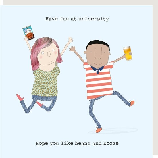 AC016 &ndash; rosiemadeathing wenskaart examen - beans &amp; booze