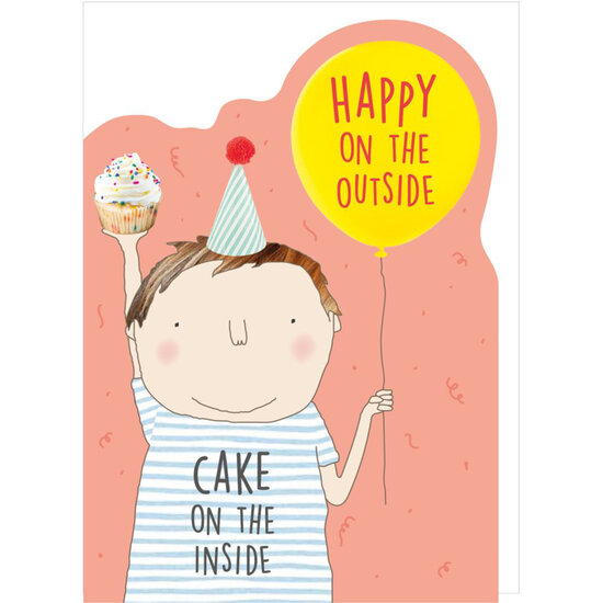 CC003 &ndash; rosiemadeathing wenskaart Cheeky Chops - happy cake boy