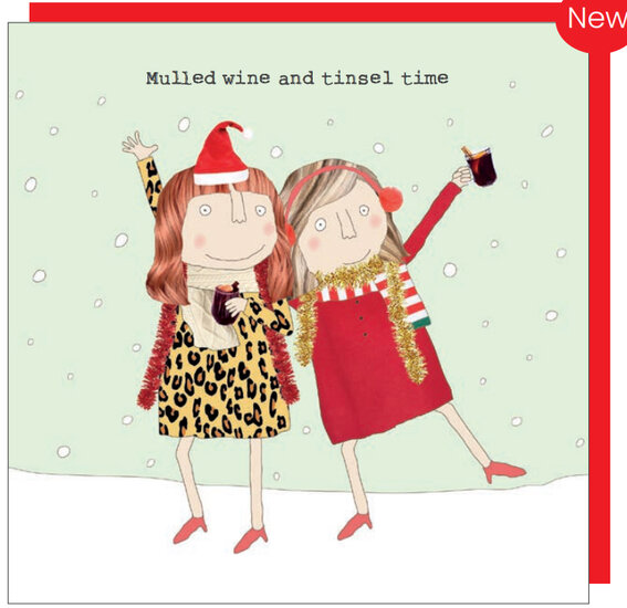 xGF094 &ndash; rosiemadeathing kerstkaart Gin &amp; Frolics - mulled wine