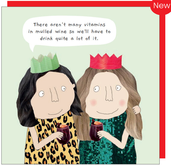 xBB016 &ndash; rosiemadeathing kerstkaart Babble - xmas vitamins
