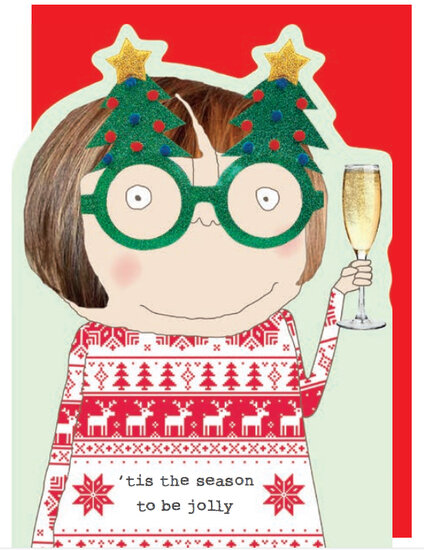xSN005 &ndash; rosiemadeathing kerstkaart Snowballs - season