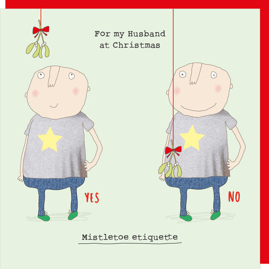 xrel38 - rosiemadeathing kerstkaart - mistletoe etiquette