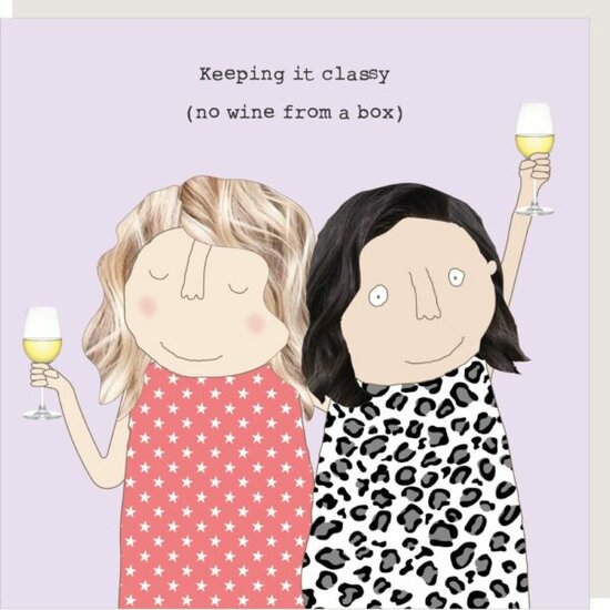 GF521 &ndash; rosiemadeathing wenskaart Gin &amp; Frolics - keeping it classy