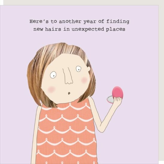 GF526 &ndash; rosiemadeathing wenskaart Gin &amp; Frolics - new hairs