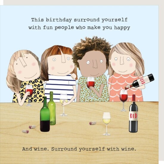 GF530 &ndash; rosiemadeathing wenskaart Gin &amp; Frolics - surround yourself
